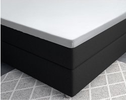 Primaviera Deluxe Splittopper Hoeslaken Satijn - 160 x 200 - Wit