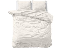 Primaviera Deluxe Uni Satijn - Dekbedovertrekset - Tweepersoons - 200x200/220 + 2 kussenslopen 60x70 - Creme