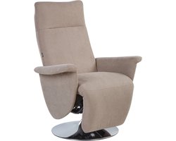 PRIME - Relaxfauteuil - Taupe - Polyester