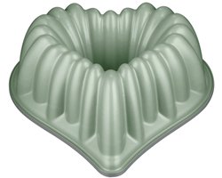 Primecook Smeralda - hartvormige bakvorm - PFAS vrije bundtvorm - zwaar gietaluminium