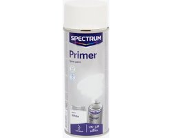 Primer Spuitverf Wit | Grondverf | Sneldrogend | Binnen & Buiten | 400ml