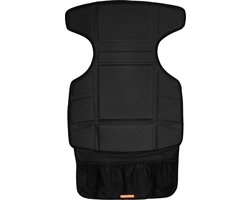 Prince Lionheart Compacte Autostoel Beschermer | Voorkomt schade aan Isofix-autostoeltjes | Veegt schoon | Past Met Autostoelen En Boosters | Hoge Dichtheid Schuim| Trap Guard - Zwart