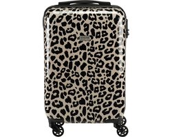 Princess Collection - Handbagagekoffer - 55cm - Leopard print - ABS