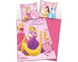 Princess dekbedovertrek - eenpersoons - Prinsessen dekbed - 140 x 200 centimeter