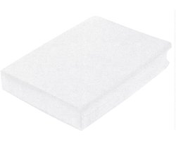 Princess Line Luxe Flanel Hoeslaken 2-Persoons - Lits-jumeaux - 200x220 cm - Extra Zacht & Warm - 100% Katoen - Wit - Strijkvrij - Rondom Elastiek - Hoekhoogte 40 cm - Geschikt voor Waterbed &Boxspring