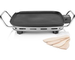 Princess Mini Table Chef 102210 - Grill & Bakplaat - Gourmet - 28x28 cm - Regelbare thermostaat