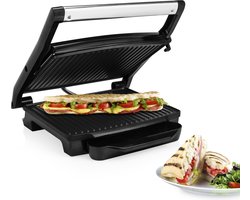 Princess Panini Grill 112415 – Contactgrill groot 30 x 24cm - Tosti apparaat - Grill apparaat - Zwevend bovendeksel – Verticaal opbergbaar - 2000W