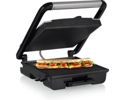 Princess Panini Grill Pro 112425 – Contactgrill groot 30 x 27cm - Tosti apparaat - Grill apparaat - Zwevend bovendeksel – Regelbare thermostaat - 2000W