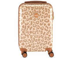 Princess Traveller Leopard - Handbagagekoffer - Crème/Taupe - S - 55cm