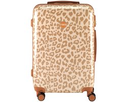 Princess Traveller Leopard - Reiskoffer - Crème/Taupe - M - 66cm