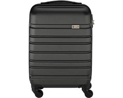 Princess Traveller Singapore - Handbagage Koffer - 55x35x20cm - Lichtgewicht Trolley - Zwart