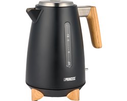 Princess Waterkoker Pure 236061 - 1.7 liter - 3000W - 360° draaibaar - Zwart - RVS