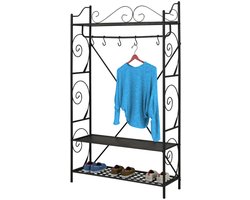 Princess|Garderobekast in zwart metaal