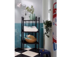 Princess|Plank met 3 niveaus in zwart metaal