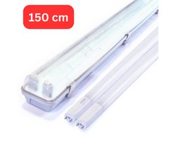 Prinos Premium LED TL armatuur 150 cm met 2 led buizen - dubbel - 36W/58W
