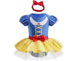 Prinsessenjurk Romper met Tutu voor Baby Meisjes - Verjaardag, Feest & Carnaval Outfit