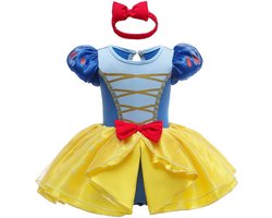 Prinsessenkostuum Baby Meisjes Romper Tutu Jurk met Hoofdband voor Verkleedpartijen en Feestjes