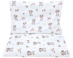 Printed cotton bedding - 2-piece 135x100 cm GARDENER BEAR