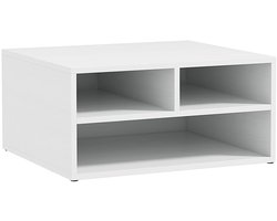 Printerkast met opbergruimte – Kastje - Compact kantoorkastje 22.5 x 47 x 40cm – Bureau organizer voor Thuis & Kantoor - Wit