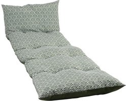 PRIVÉTUIN - NOORWEGEN AVOCADO SNOWFLAKE SUN LOUNGER - Waterafstotende stof