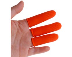 PRO-Deals Vingertoppen - Rubberen vinger bescherming - Antistatisch & Antislip