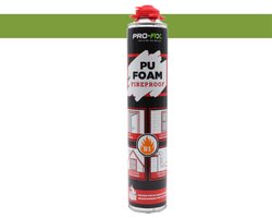 Pro-Fix – Fireproof - PU Schuim – Brandwerend Schuim voor Afdichten & Isoleren | 750ml | Vuurbestendig