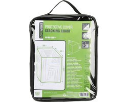 Pro Garden Afdekhoes voor Stapelstoelen - Zware kwaliteit - Waterdicht - 68 x 68 x 120 cm-Zwart
