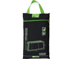 Pro Garden Afdekhoes/beschermhoes tuinstoelkussens - 50 x 130 cm - zwart - voor 4 kussens