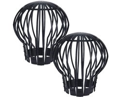 Pro Garden Beschermkap voor Regenpijp 2 Stuks Zwart