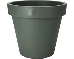 Pro Garden Bloempot - donkergroen - rond - D50 cm - kunststof - plantenpot - tuin buiten