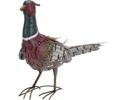 Pro Garden Decoratie Tuinbeeld Fazant - metaal - 58 x 20 x 40 cm