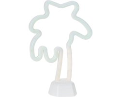 Pro Garden Decoratielamp Neon Palmboom 27 Cm Pvc Groen/geel