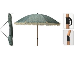Pro Garden Parasol Bladeren Print - 200 cm - Groen
