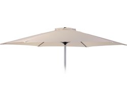Pro Garden - Parasol - Dia 270 Cm - Aluminium/polyester - Wit