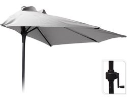 Pro Garden Parasol Half Rond - dia 250cm - Grijs