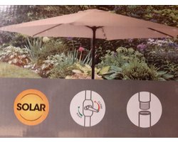 Pro Garden Parasol Shanghai 270 Cm Aluminium/polyester Beige