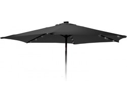 Pro Garden Parasol Solar Led 270 Cm Aluminium/polyester Antraciet