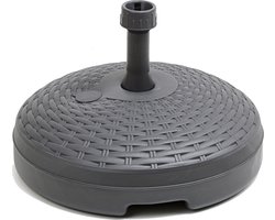 Pro Garden Parasolvoet - vulbaar tot 30 kg - 20L - rond - antraciet - kunststof - parasols tot 250 cm