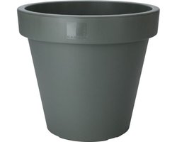 Pro Garden Plantenpot/bloempot Botanic - Tuin buiten - kunststof - Bloempot Groen 20 cm