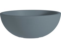 Pro Garden Plantenpot/bloempot ronde schaal - kunststof - blauw - D40 x H16 cm - Voor buiten