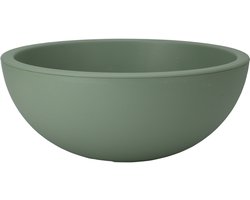 Pro Garden Plantenpot/bloempot ronde schaal - kunststof - groen - D40 x H16 cm - Voor buiten