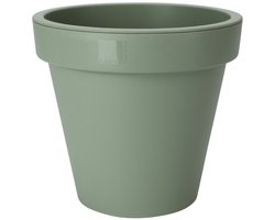 Pro Garden Plantenpot/bloempot Terras Master- dubbelwandig kunststof - groen - D60 x H55 cm - Voor buiten