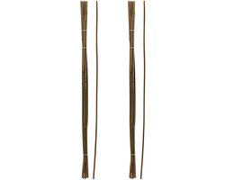 Pro Garden Plantenstokken - 20x - bamboe - H118 cm - plantensteun - bamboestokken/tonkinstokken