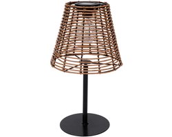 Pro Garden solar lamp - metaal/kunststof - H33 x 20 cm - buitenlamp/tuinverlichting