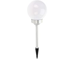 Pro Garden Solar tuinlamp/prikspot bol - op zonne-energie - dia 15 cm - Prikspots tuinverlichting - Lampjes