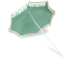 Pro garden - Strand parasol - Model Jesse - Ø 155 x 176 cm - Groen - Inclusief hoes