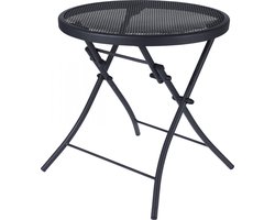 Pro Garden Tuin-/bijzettafel 55 X 45 Cm Staal Zwart