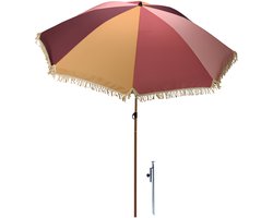 Pro Garden Tuinparasol Kos - D200 cm - incl parasolharing - zonwering - kantelbaar - met hoes