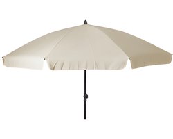 Pro Garden Tuinparasol Kreta - D200 cm - beige - zonwering - kantelbaar - parasol - met hoes