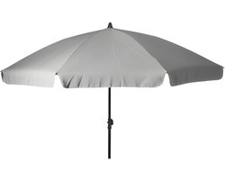Pro Garden Tuinparasol Kreta - D200 cm - grijs - zonwering - kantelbaar - parasol - met hoes